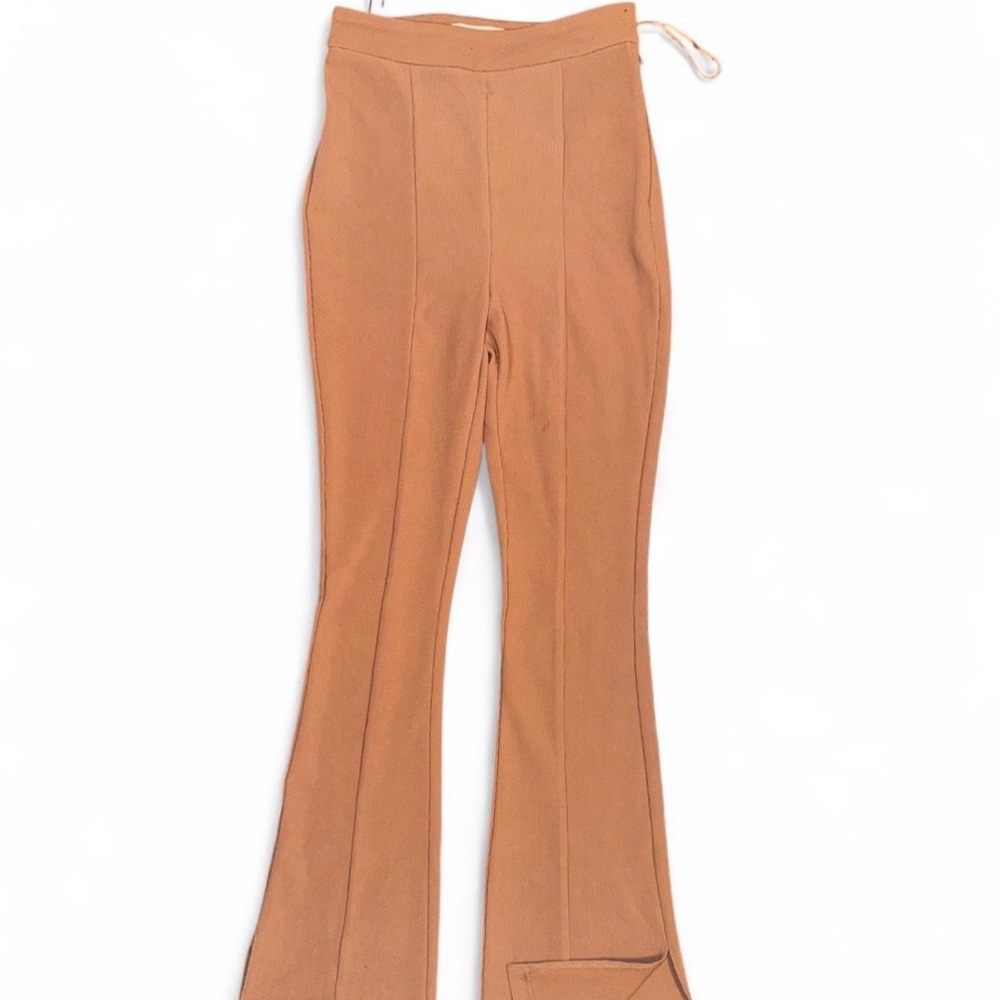 Camel Flare Bootcut Pants